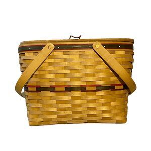 Ohio Heritage Heirloom Basket Double Handle Basket 1995 Sugarbush Gift Set